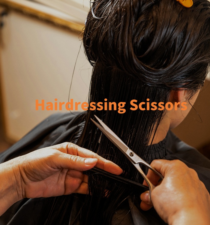 Ergonomic hairdressing shears for salon and barber use
