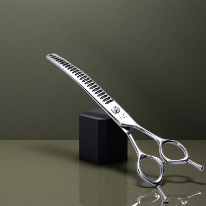 curved thinning shears for dog grooming