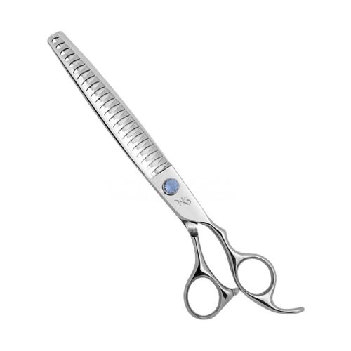 8 inch dog chunker shears with stainless steel blades – professional grooming tool