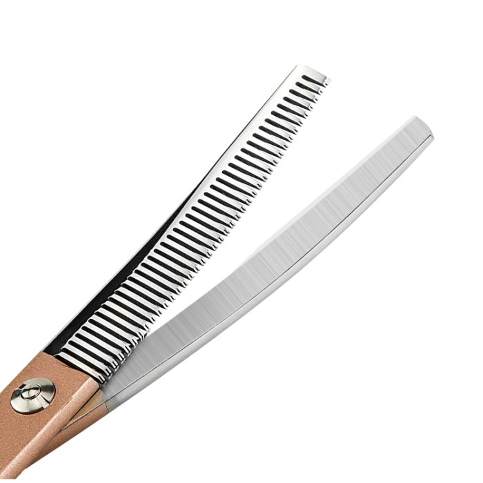 Stainless Steel 6.5 Inch Dog Thinning Shears with Curved Blades