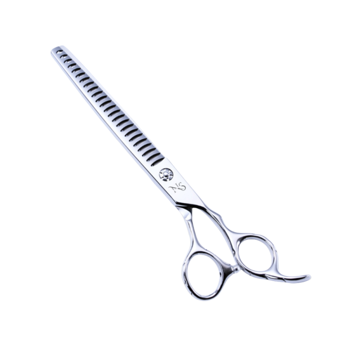 Professional chunker scissors for dogs with ergonomic handle – ideal for grooming and finishing