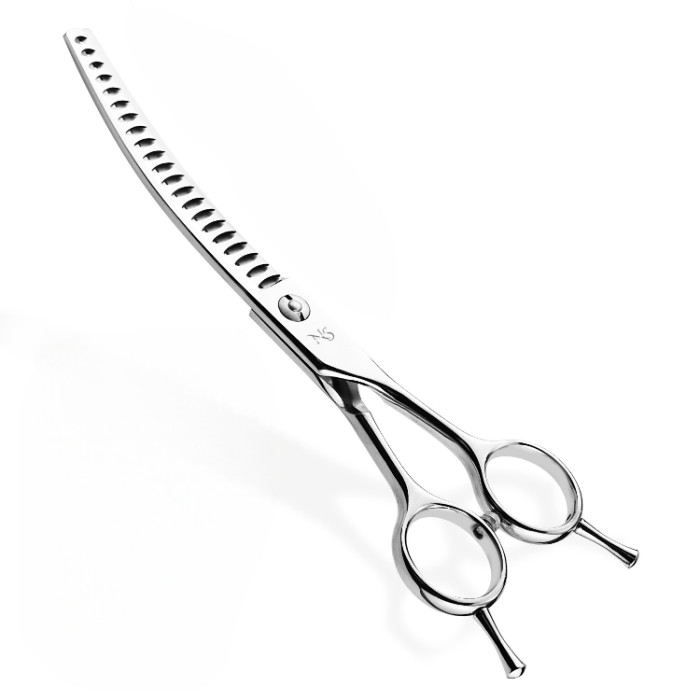 21 Teeth Dog Curved Chunkers by NSTOOLS – Grooming Scissors