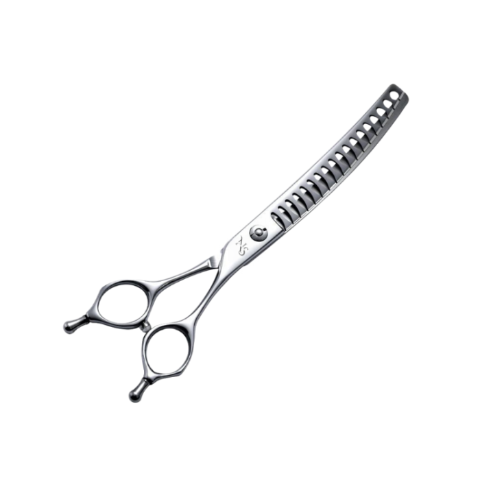 Dog Curved Chunker Scissors 18 Teeth – stainless steel pet grooming tool