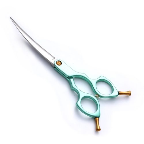 6 inch curved grooming scissors for small breed dogs