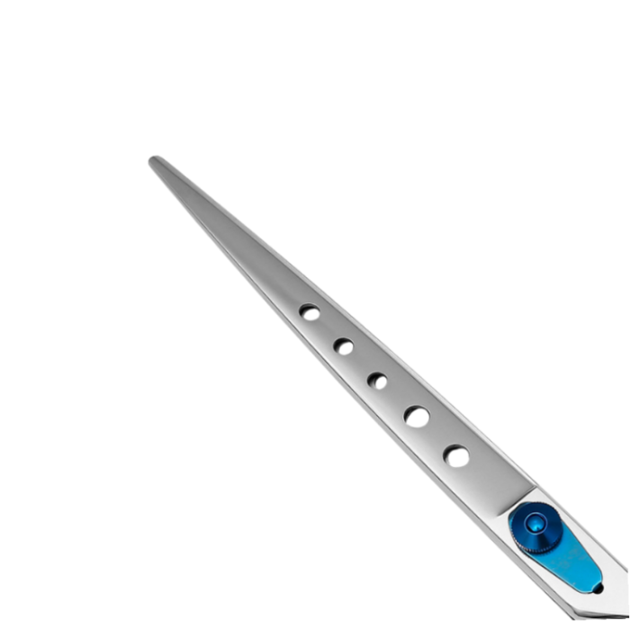 Ergonomic handle design of 8 inch pet grooming shears for comfort