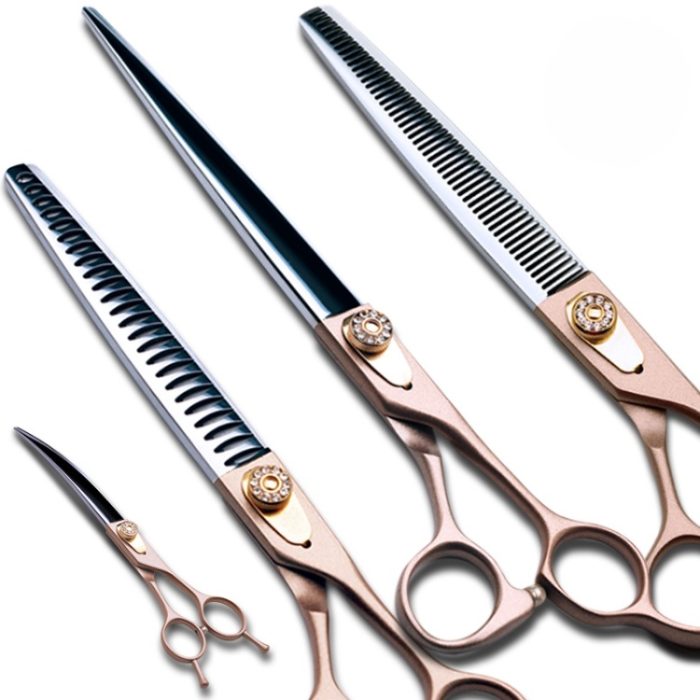Professional 7.5 inch dog straight grooming scissors
