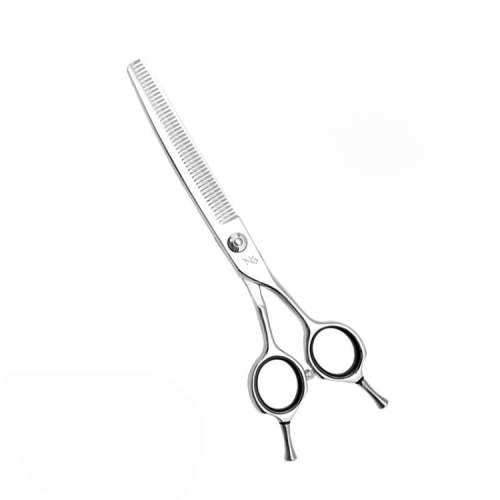 Curved thinning shears for dogs made of stainless steel – professional grooming tool