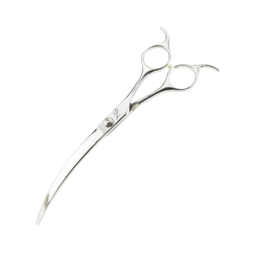 45 Degree Large Curve Grooming Shears – Professional Dog Scissors