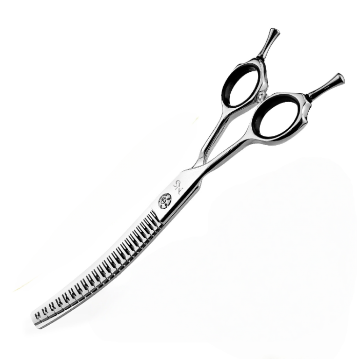 Left Handed Curved Chunker Shears – Professional Grooming Tool