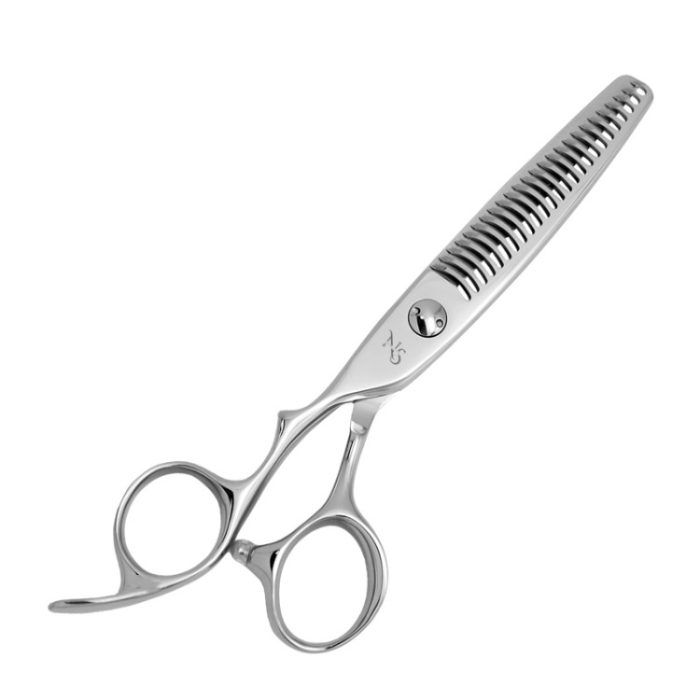 7 inch left-handed chunker grooming scissors – full view