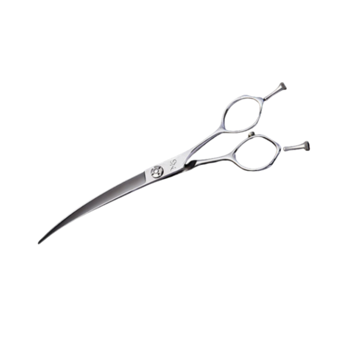 Pet Curved Grooming Scissors – Stainless Steel Shears for Dogs and Cats by NSTOOLS