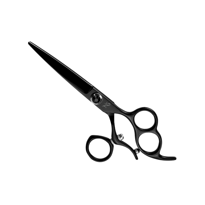 Professional swivel scissors for hair with ergonomic rotating thumb design