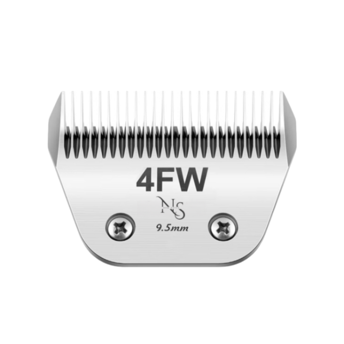 Close-up of 4FW pet grooming blade teeth for smooth cutting