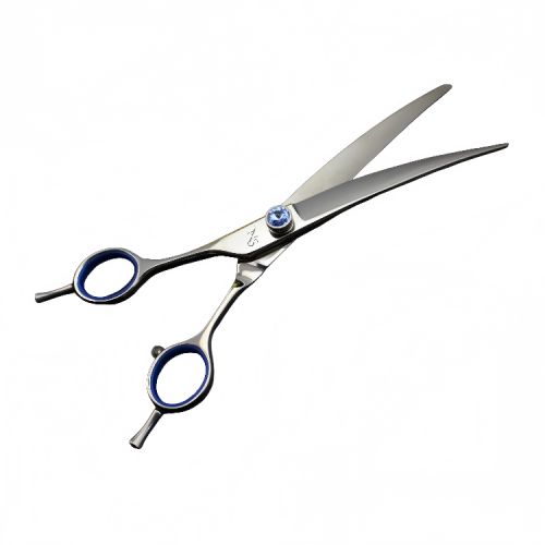 Stainless steel curved blade for professional dog grooming