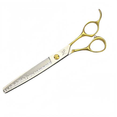 Dog Thinning Shears Close-Up | Handcrafted Teeth for Smooth Blending